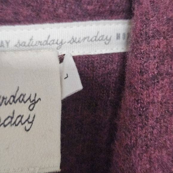 Anthropologie Saturday Sunday lomg sweater size large - Picture 5 of 14